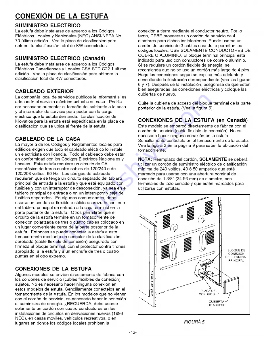 Maytag MER5750BAQ - Electric Range Installation Manual Download Page 12