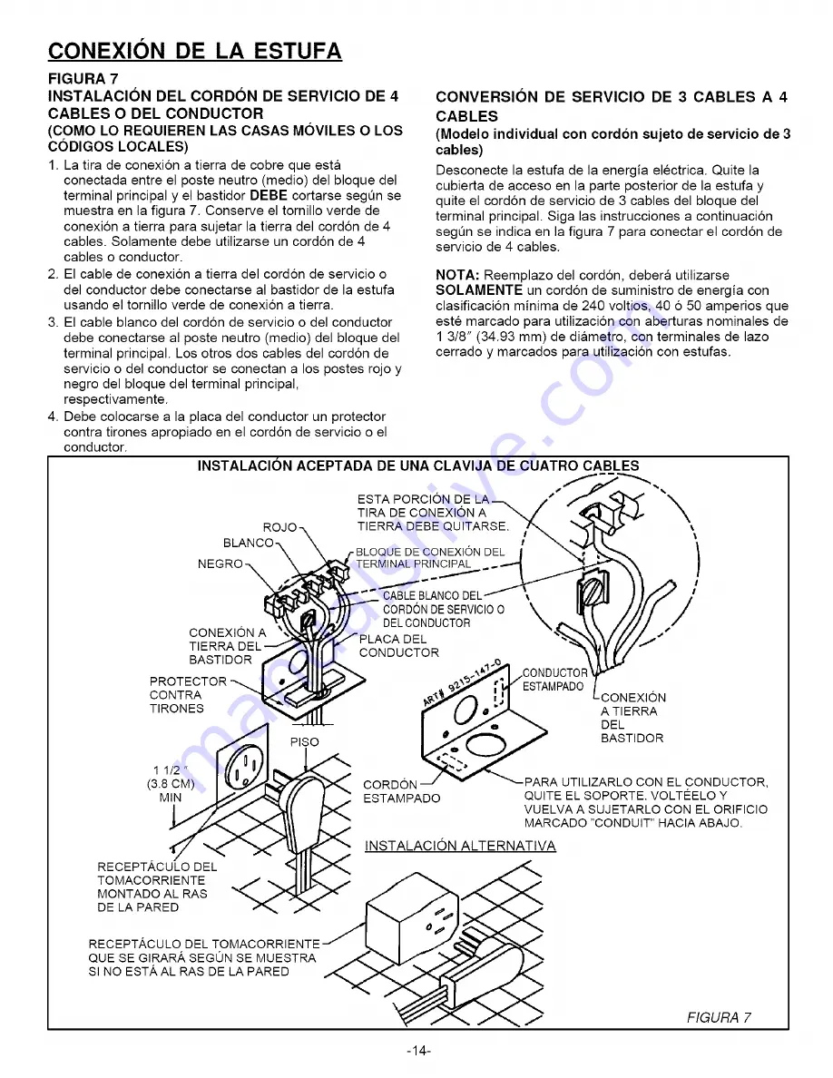 Maytag MER5750BAQ - Electric Range Installation Manual Download Page 14