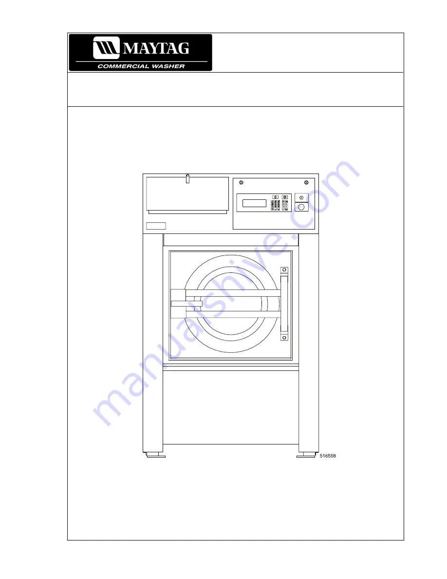 Maytag MFS 50-125 Installation And Maintenance Instructions Manual Download Page 1