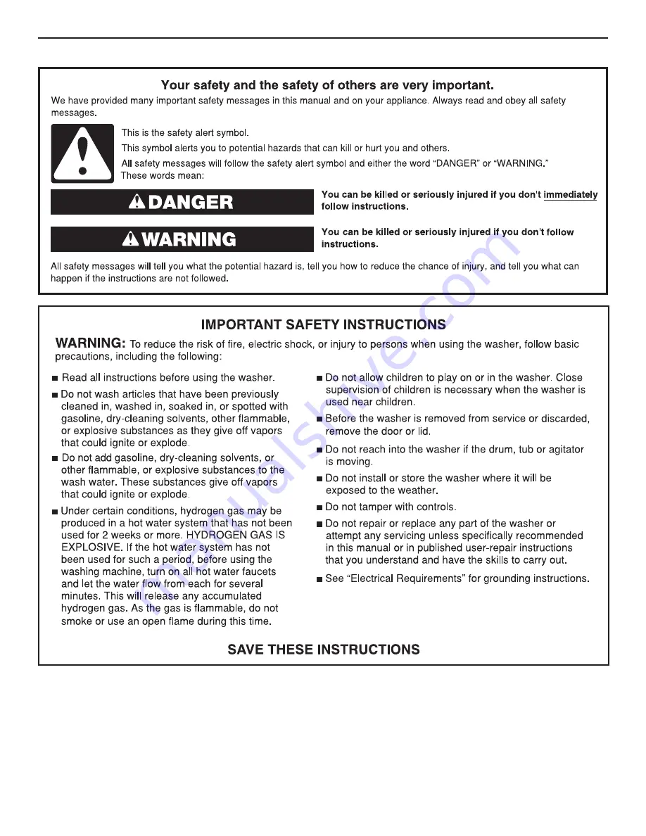 Maytag MFS100 Installation Instructions Manual Download Page 2