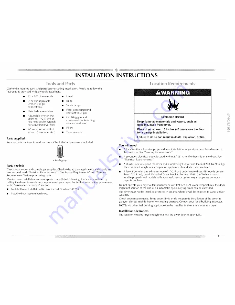 Maytag MGD5591TQ0 Use & Care Manual Download Page 5