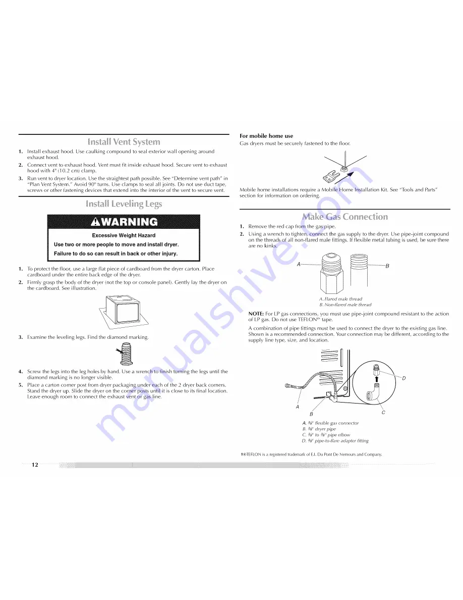 Maytag MGD5591TQ0 Use & Care Manual Download Page 12