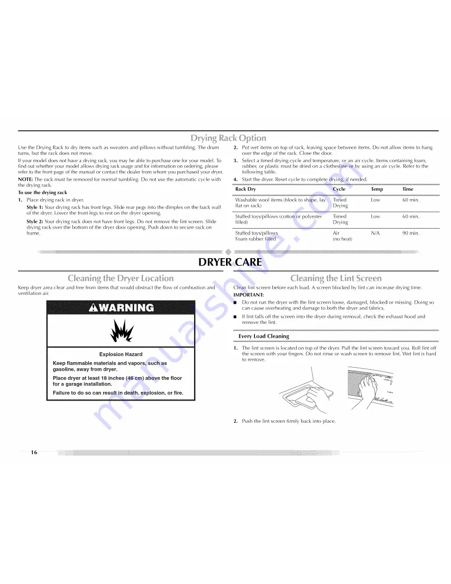 Maytag MGD5591TQ0 Use & Care Manual Download Page 16