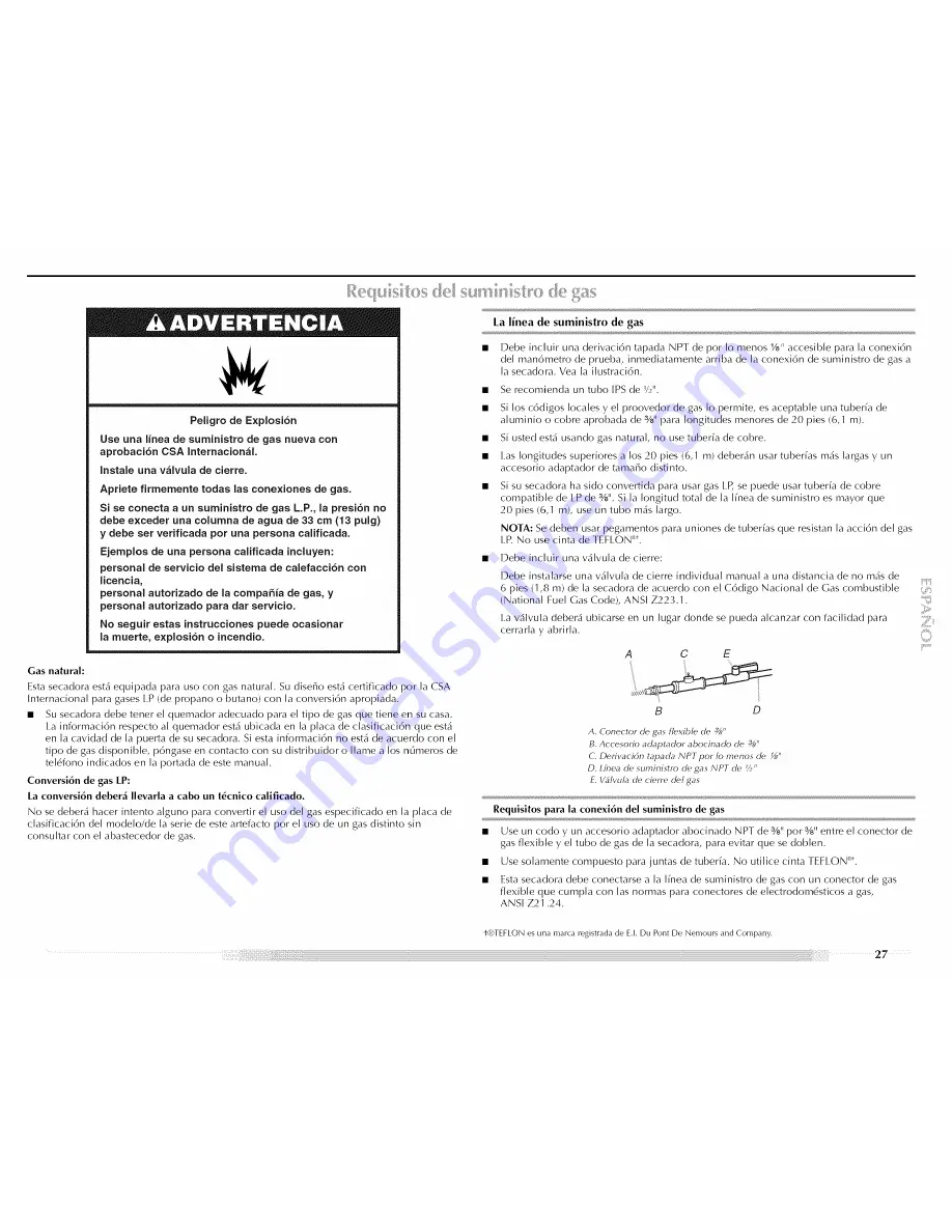 Maytag MGD5591TQ0 Use & Care Manual Download Page 27