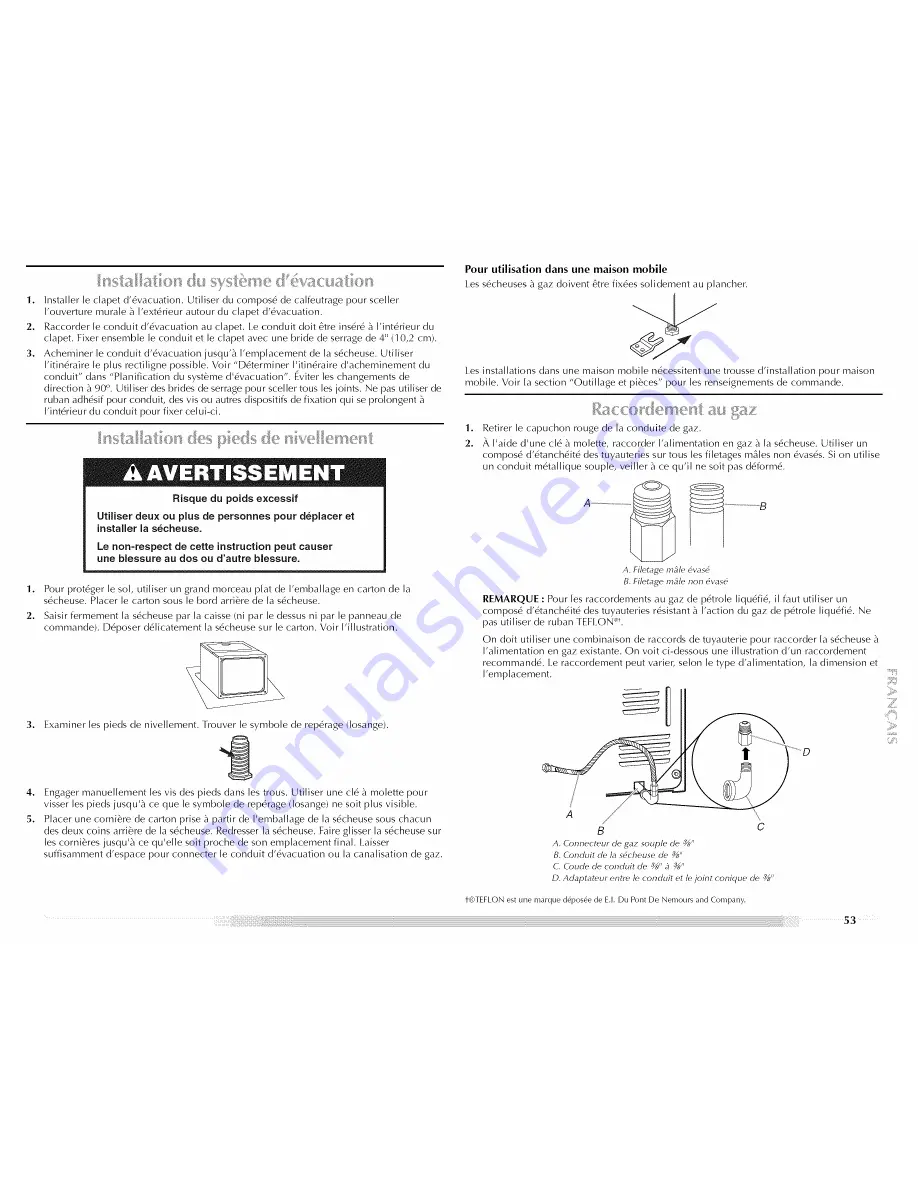 Maytag MGD5591TQ0 Use & Care Manual Download Page 53