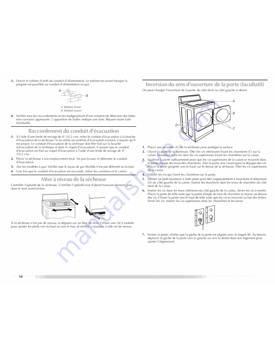 Maytag MGD5591TQ0 Use & Care Manual Download Page 54