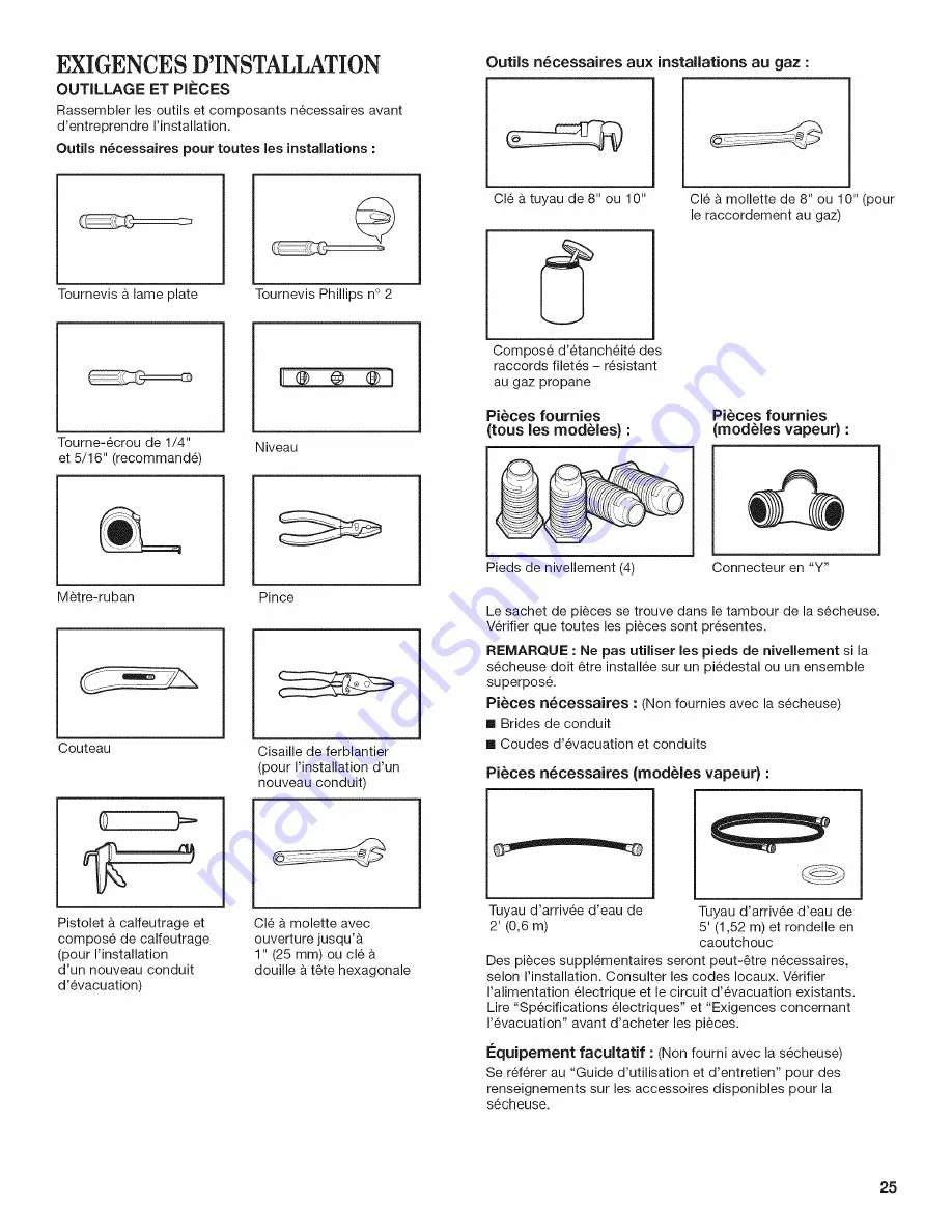 Maytag MGD6000AG1 Installation Instructions Manual Download Page 25