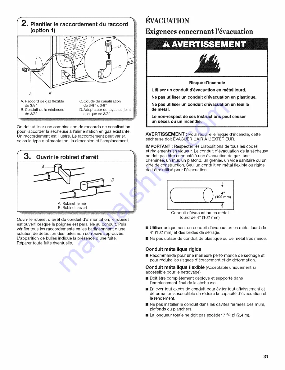 Maytag MGD6000AG1 Installation Instructions Manual Download Page 31