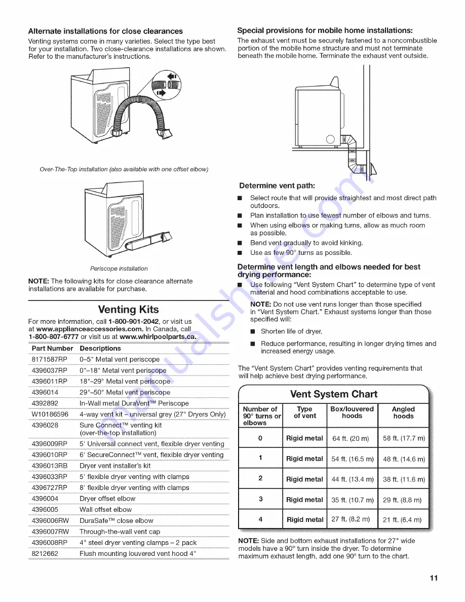 Maytag MGDB755DW0 Installation Instructions Manual Download Page 11