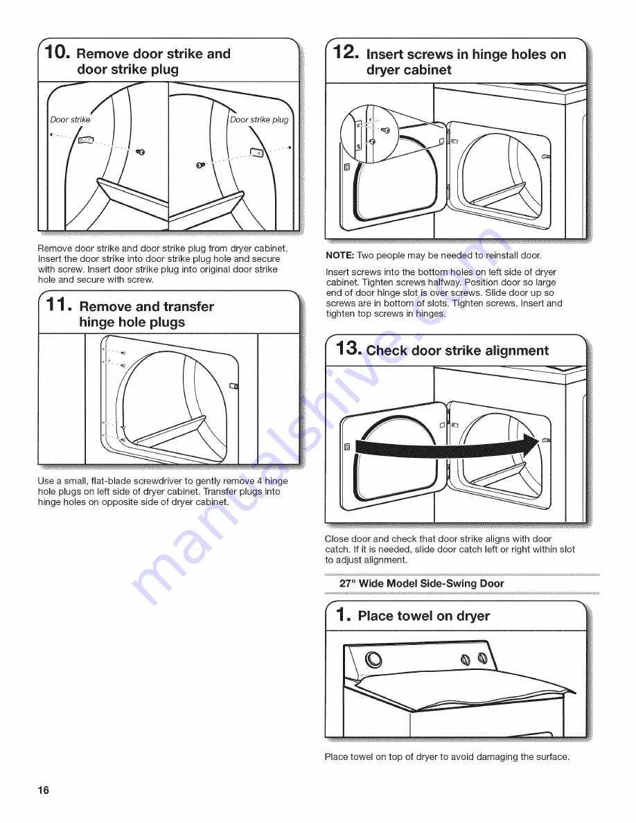 Maytag MGDB755DW0 Installation Instructions Manual Download Page 16