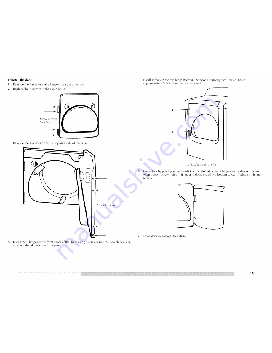 Maytag MGDB800VQ - R BravosR Steam Gas Dryer Скачать руководство пользователя страница 15