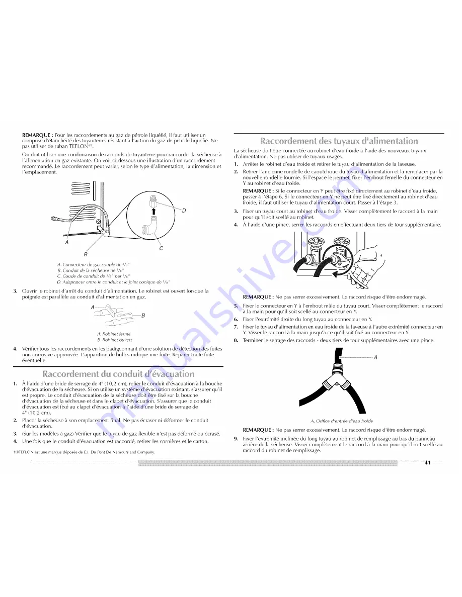 Maytag MGDB800VQ - R BravosR Steam Gas Dryer Use And Care Manual Download Page 41