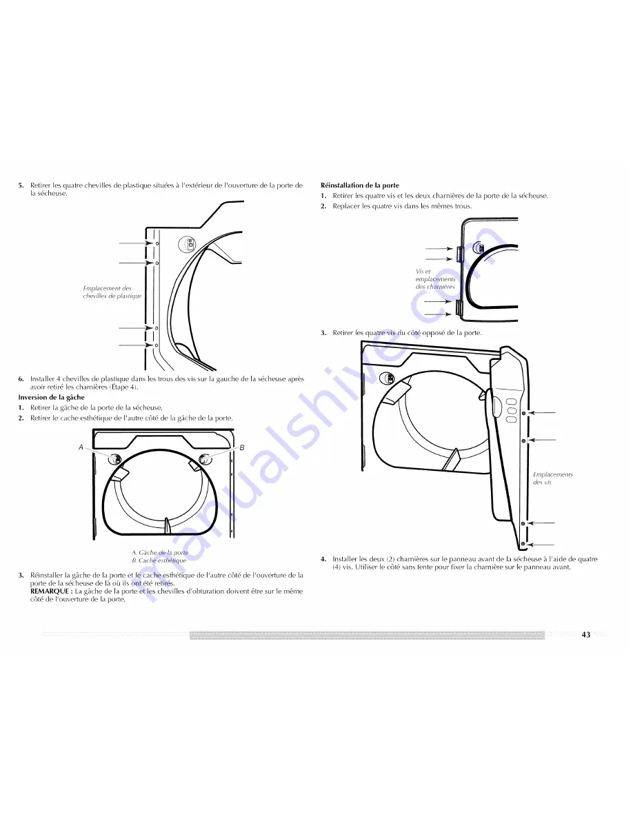 Maytag MGDB800VQ - R BravosR Steam Gas Dryer Скачать руководство пользователя страница 43