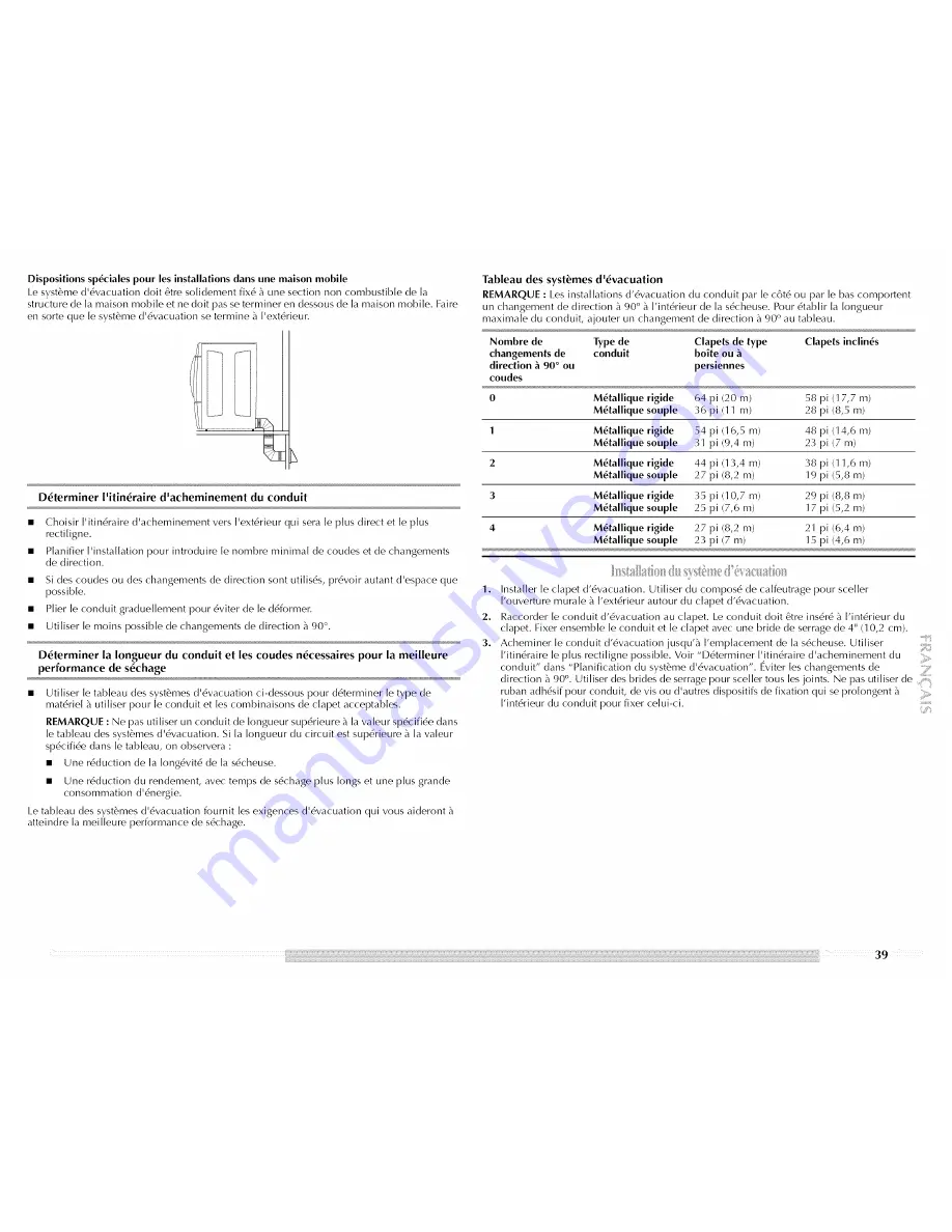 Maytag MGDE300VF - Performance Series 27-in Gas Dryer Use And Care Manual Download Page 39