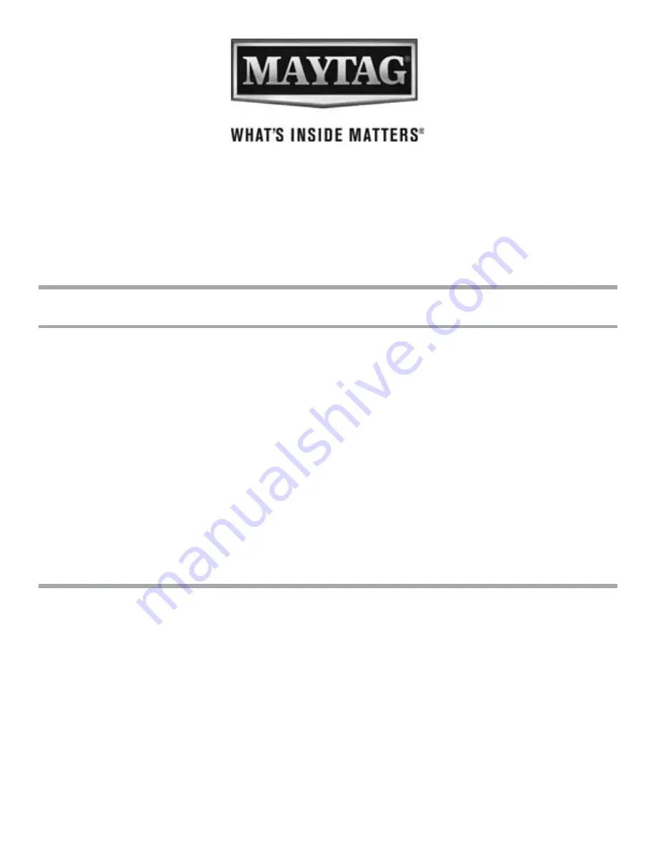 Maytag MGDX655DW2 Use And Care Manual Download Page 1