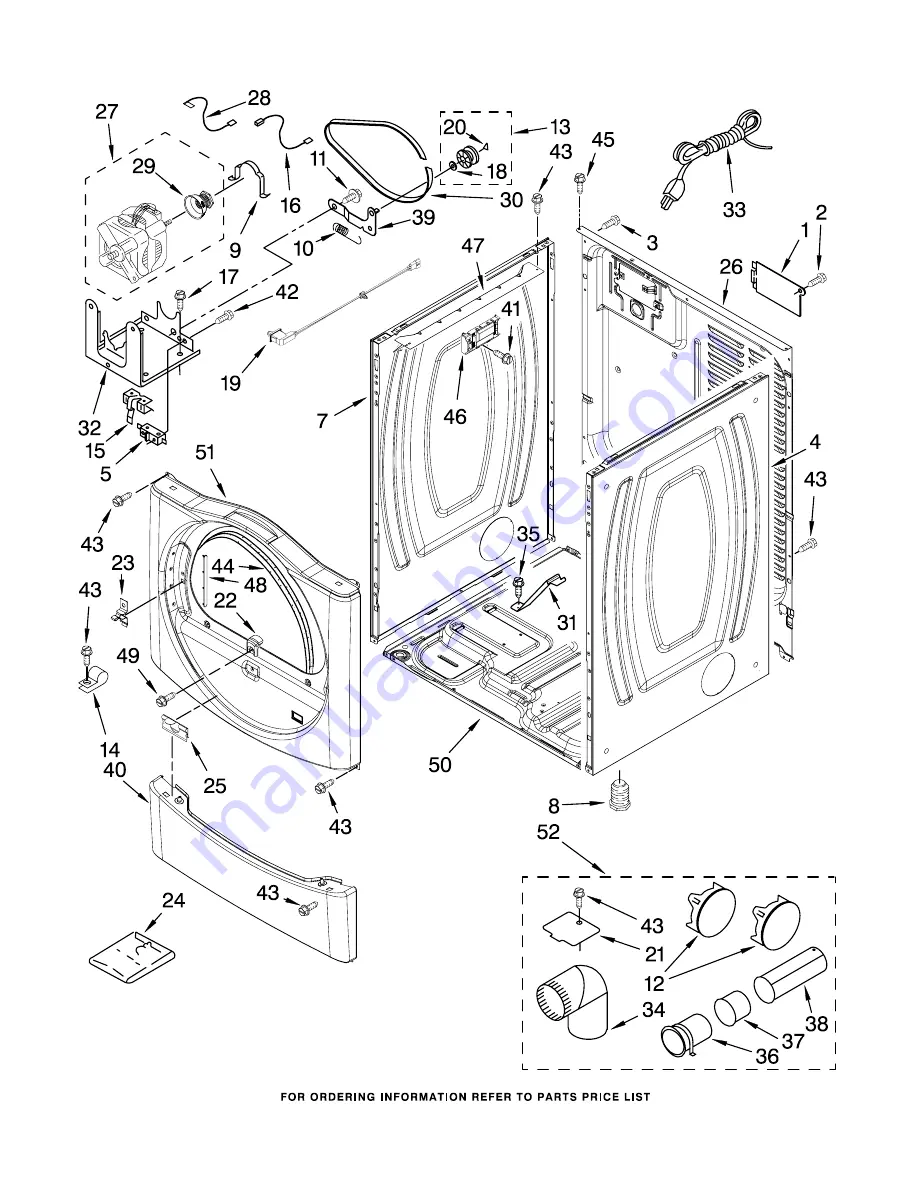 Maytag MGDZ600TB1 Parts List Download Page 3