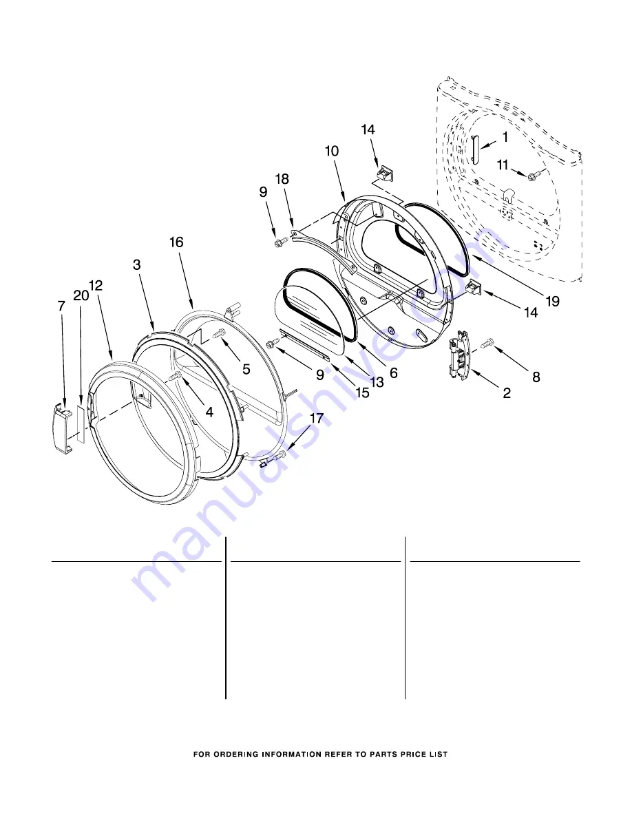 Maytag MGDZ600TB1 Parts List Download Page 9