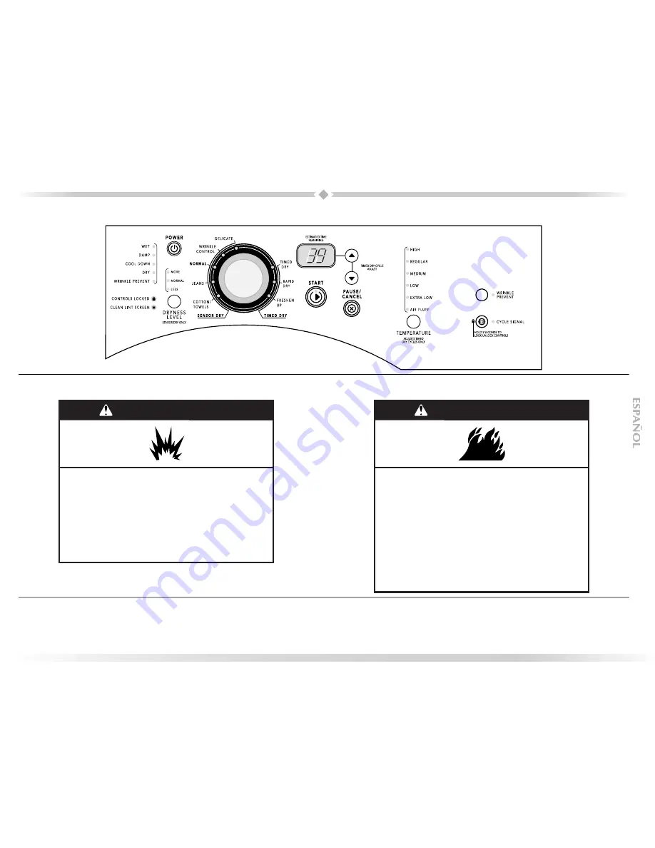 Maytag MGDZ600TE - Epic Z Front Load Gas Dryer Скачать руководство пользователя страница 45