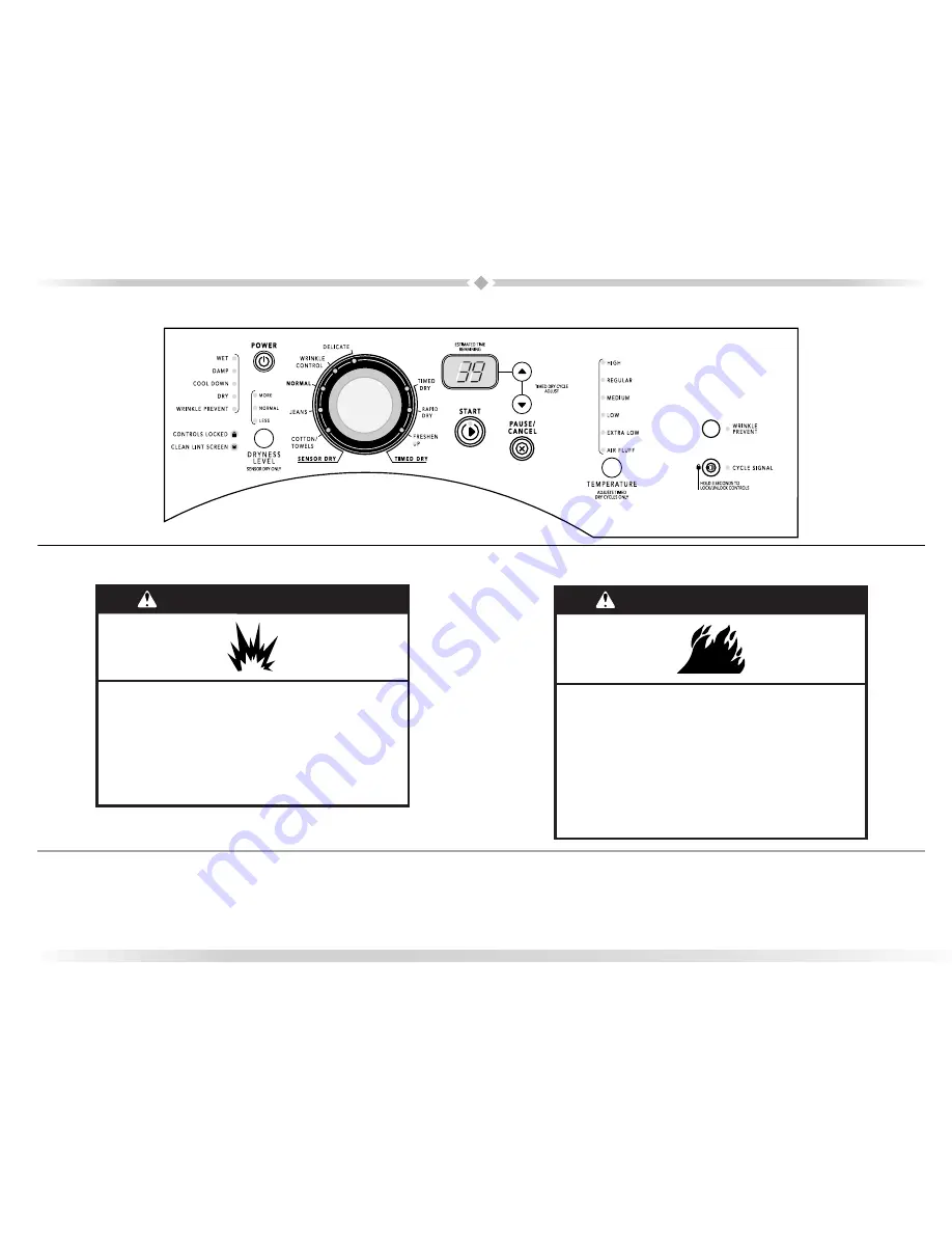 Maytag MGDZ600TE - Epic Z Front Load Gas Dryer Use And Care Manual Download Page 72