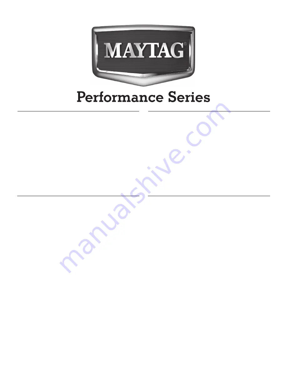 Maytag MGDZ600WR0 Скачать руководство пользователя страница 1