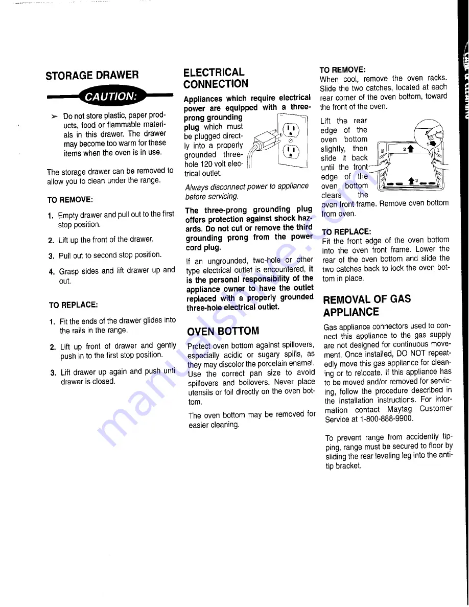 Maytag MGR5705BDH User Manual Download Page 17