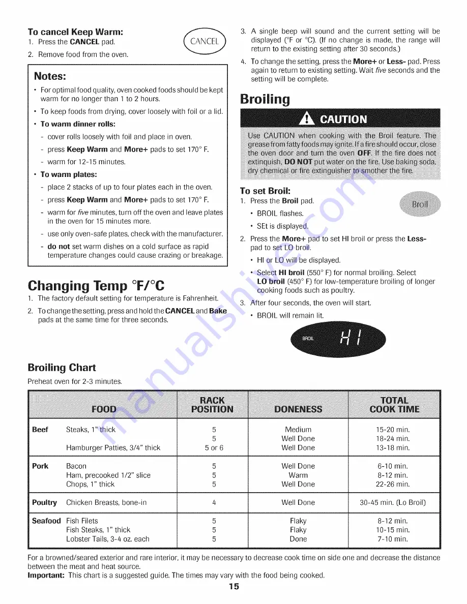 Maytag MGR5765QDS - 30 Inch Gas Range Use And Care Manual Download Page 16