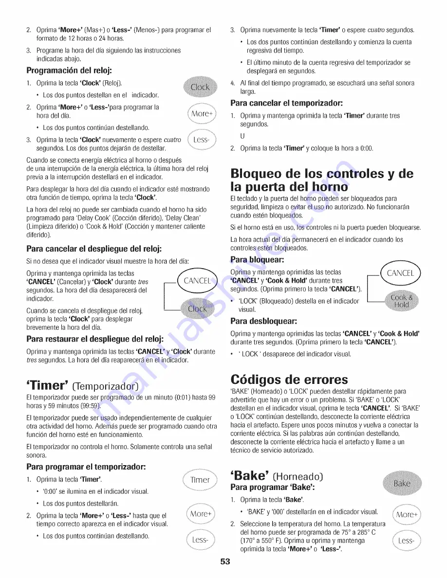 Maytag MGR5765QDS - 30 Inch Gas Range Use And Care Manual Download Page 54