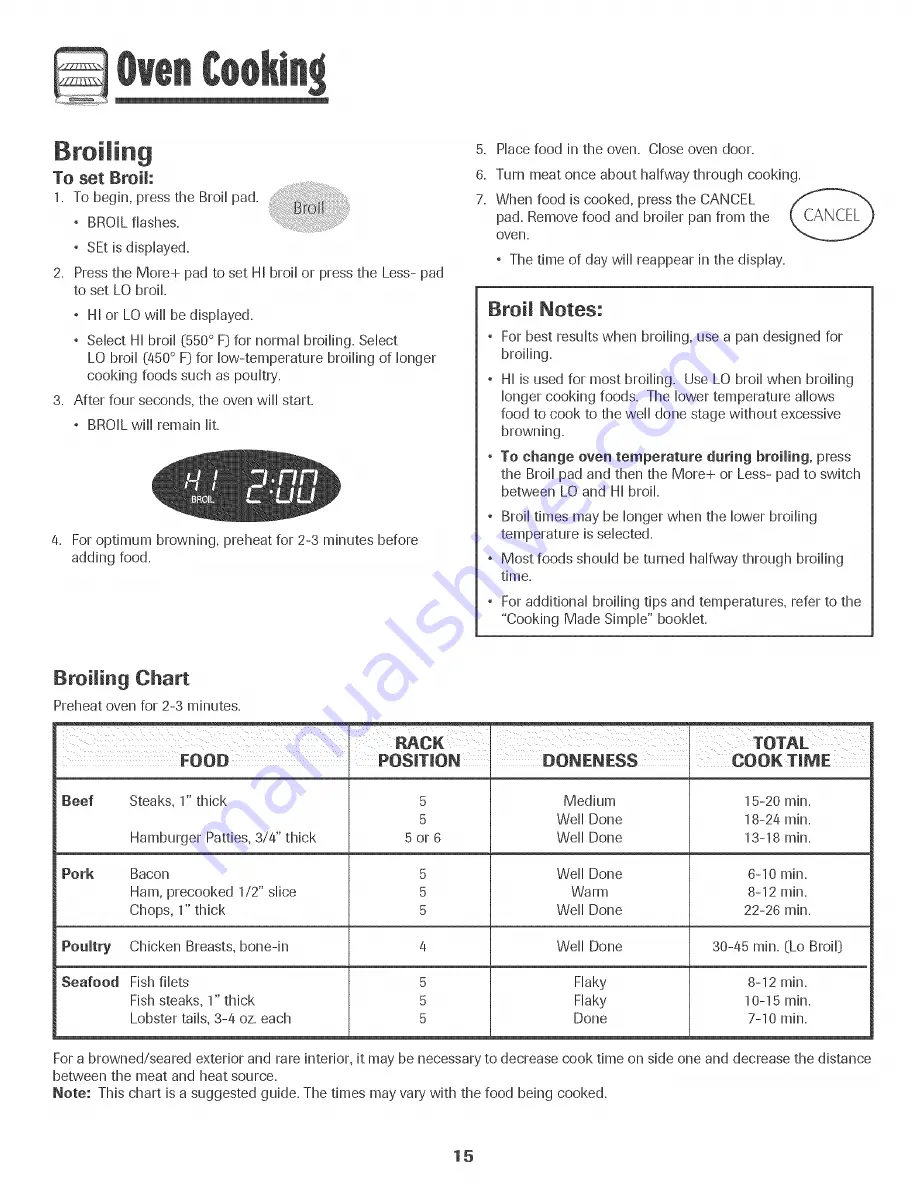 Maytag MGR5775QDW - 30 Inch Gas Range Use And Care Manual Download Page 16