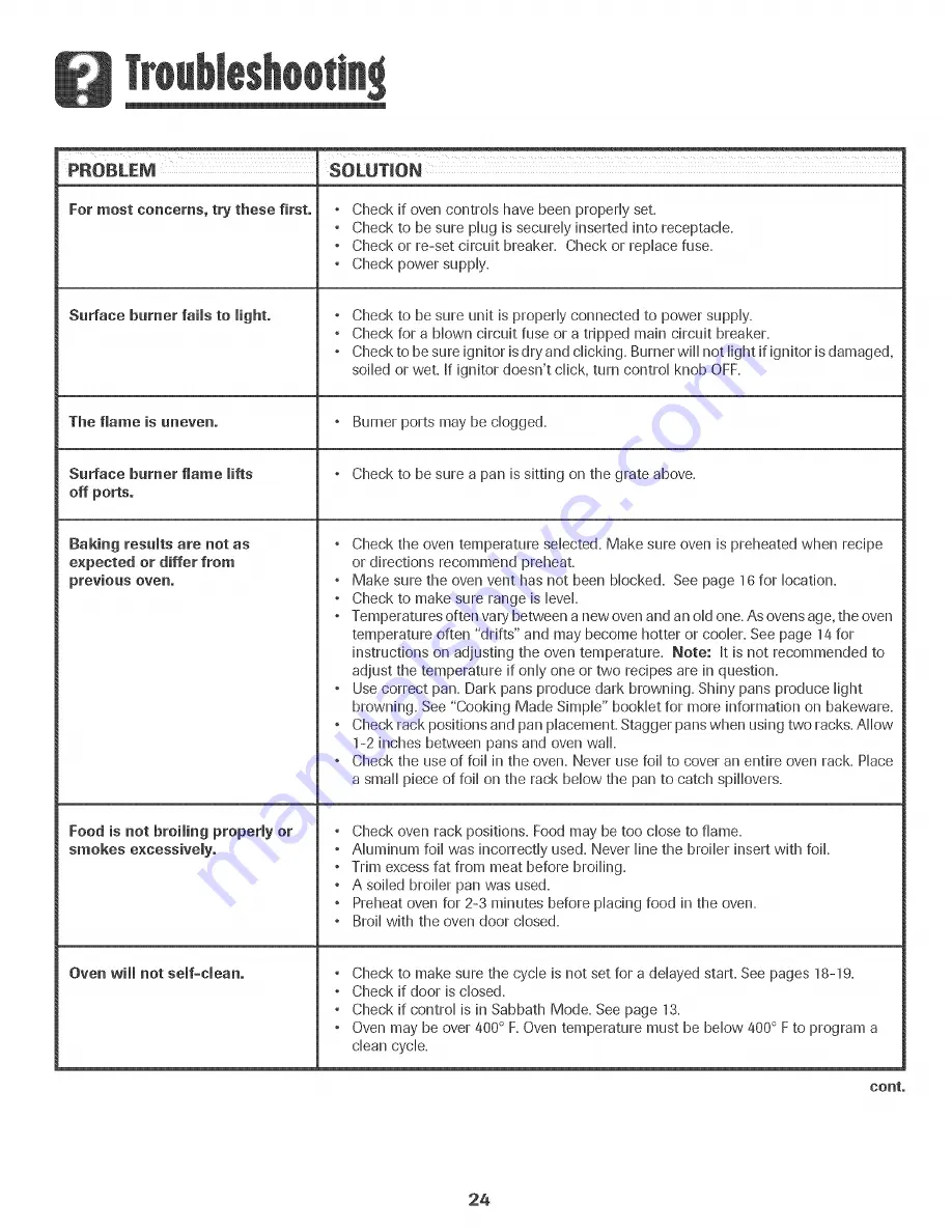 Maytag MGR5775QDW - 30 Inch Gas Range Use And Care Manual Download Page 25