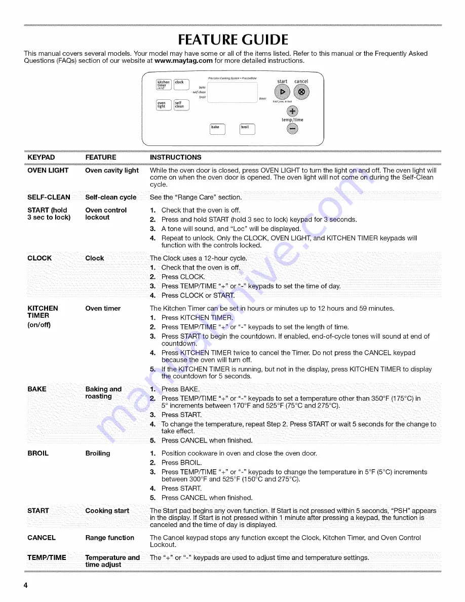 Maytag MGR7661WB4 Скачать руководство пользователя страница 4