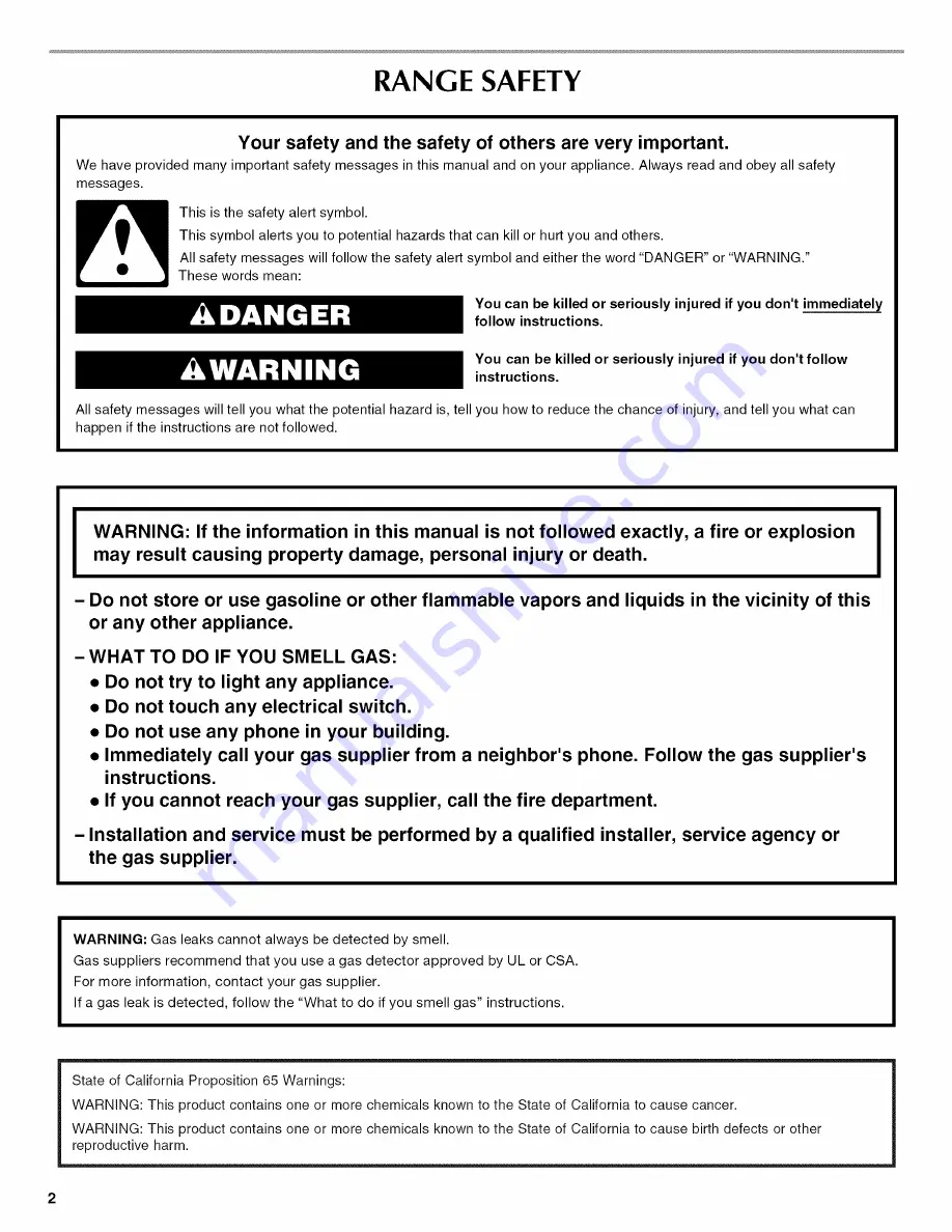 Maytag MGR7662WB4 User Instructions Download Page 2