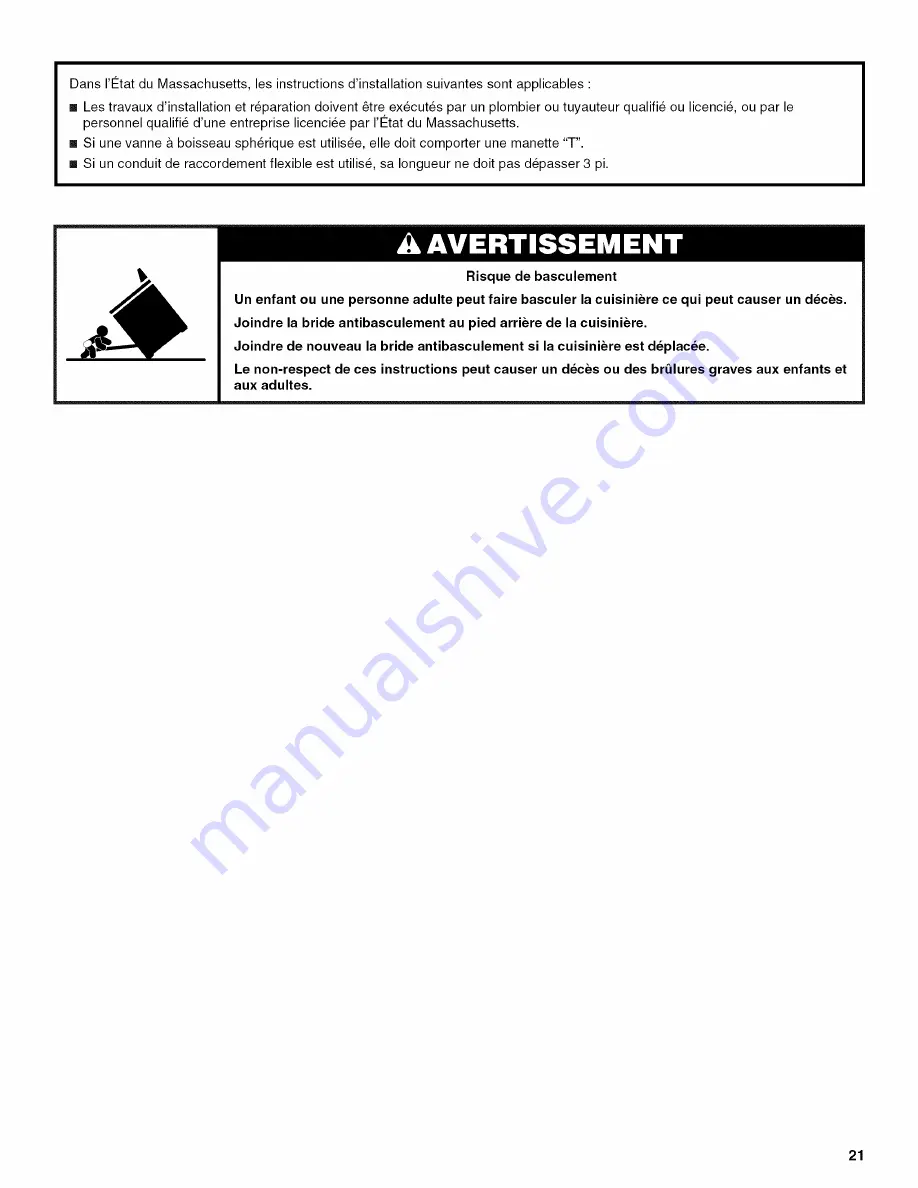 Maytag MGR8875WB0 Installation Instructions Manual Download Page 21