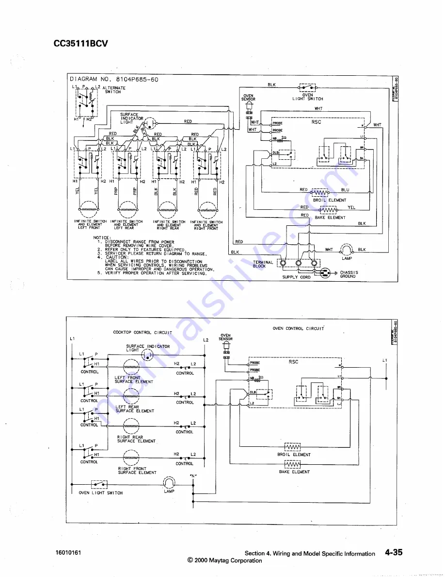 Maytag MGS5770ADB Service Manual Download Page 101