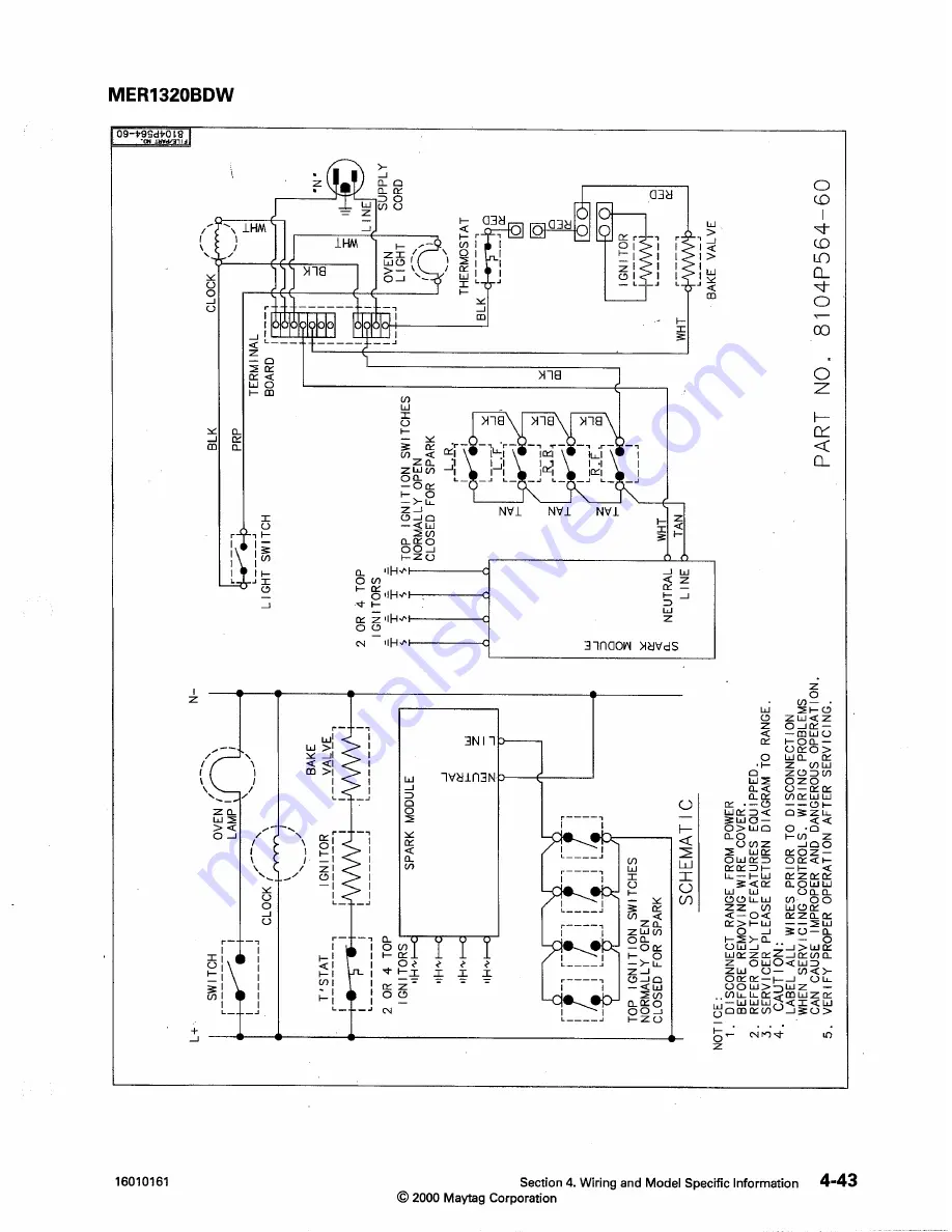 Maytag MGS5770ADB Service Manual Download Page 109