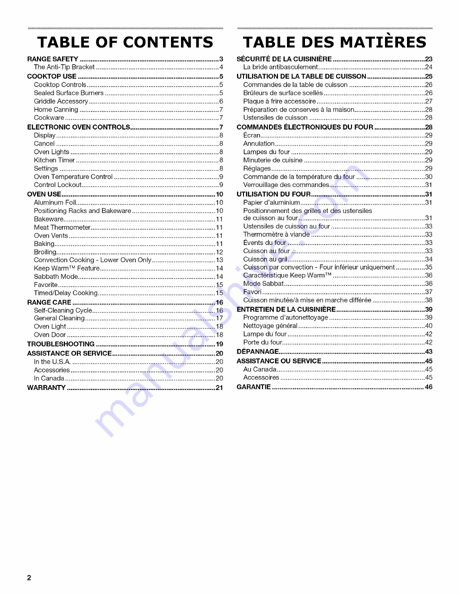 Maytag MGT8655XB02 Скачать руководство пользователя страница 2