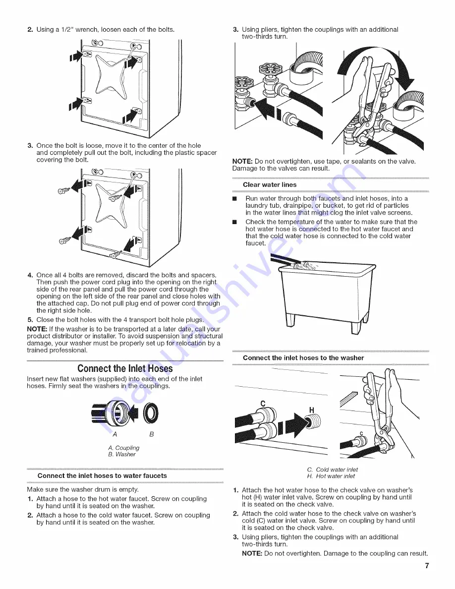 Maytag MHN31PDAWW Installation Instructions Manual Download Page 7