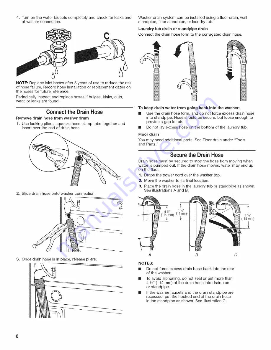 Maytag MHN31PDAWW Installation Instructions Manual Download Page 8