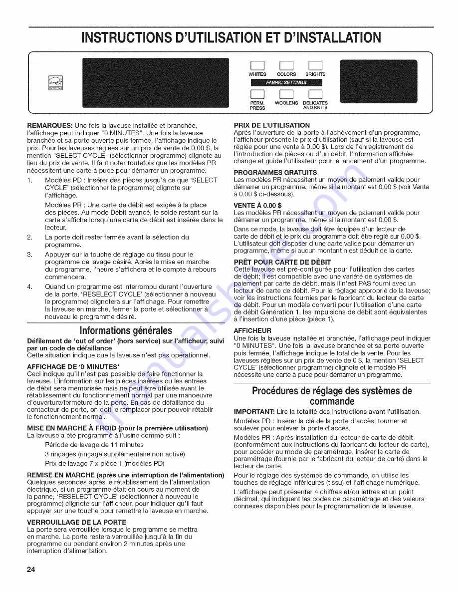 Maytag MHN31PDAWW Скачать руководство пользователя страница 24