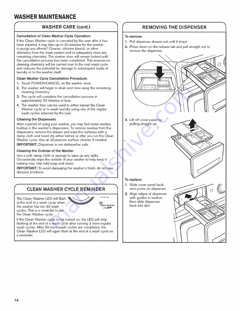 Maytag MHW6000AG1 Use & Care Manual Download Page 14