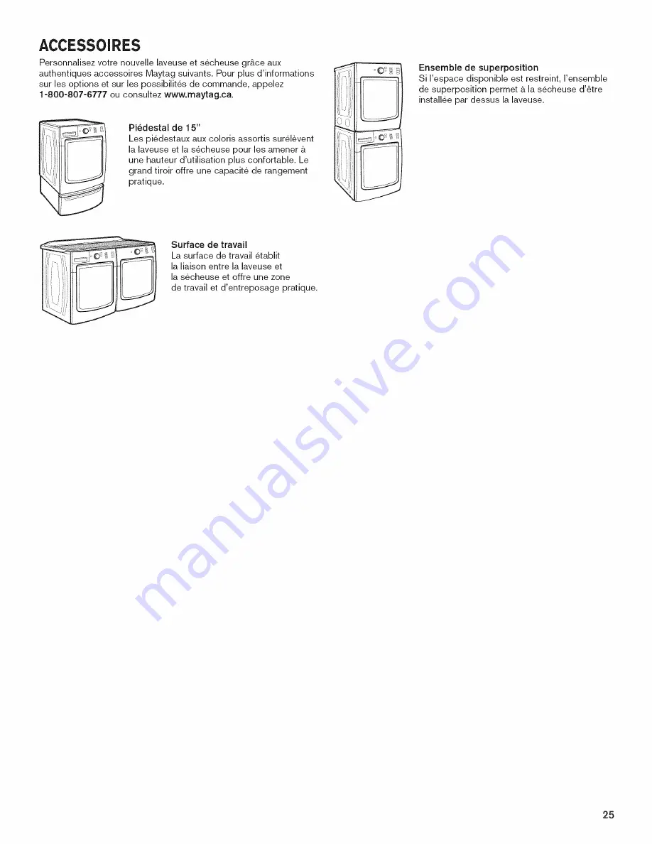 Maytag MHW6000AG1 Use & Care Manual Download Page 25