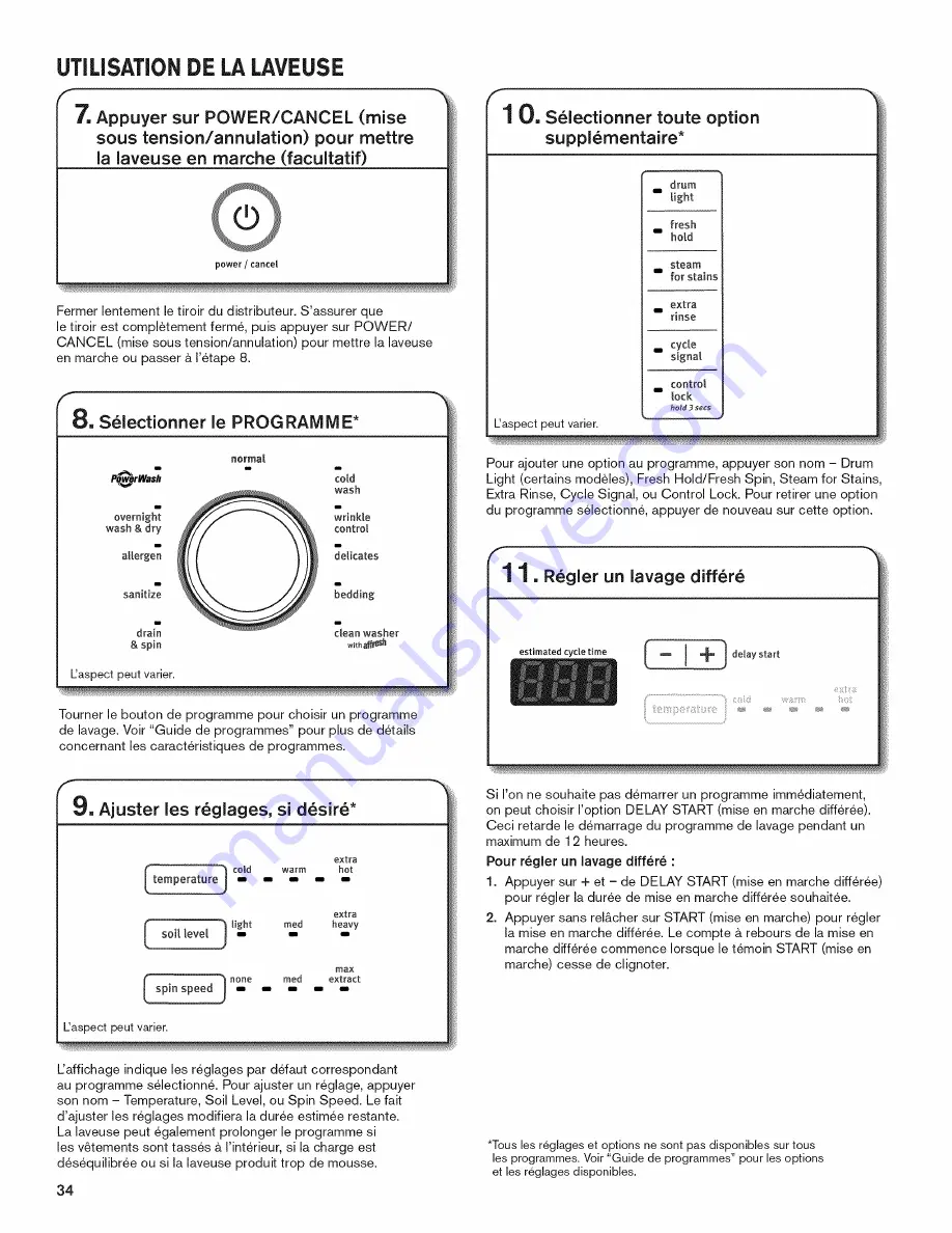 Maytag MHW6000AG1 Use & Care Manual Download Page 34