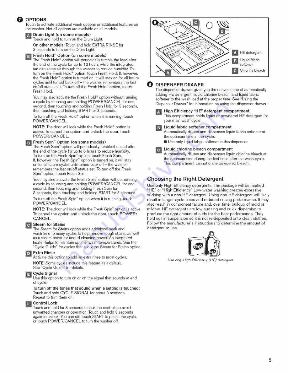 Maytag MHW6000AG1 Use & Care Manual Download Page 53