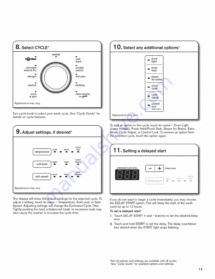 Maytag MHW6000AG1 Use & Care Manual Download Page 59