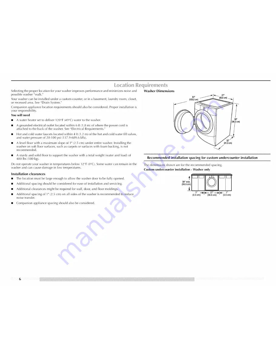 Maytag MHWE900VJ - Performance 4.4 cu. Ft. Front Load Washer Скачать руководство пользователя страница 6