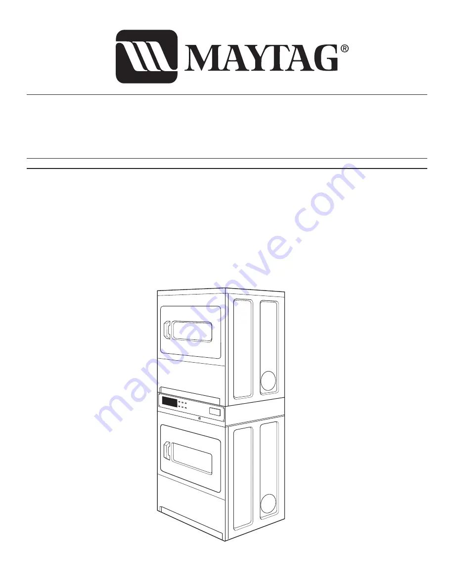 Maytag MLE24PRAY Installation Instructions Manual Download Page 1