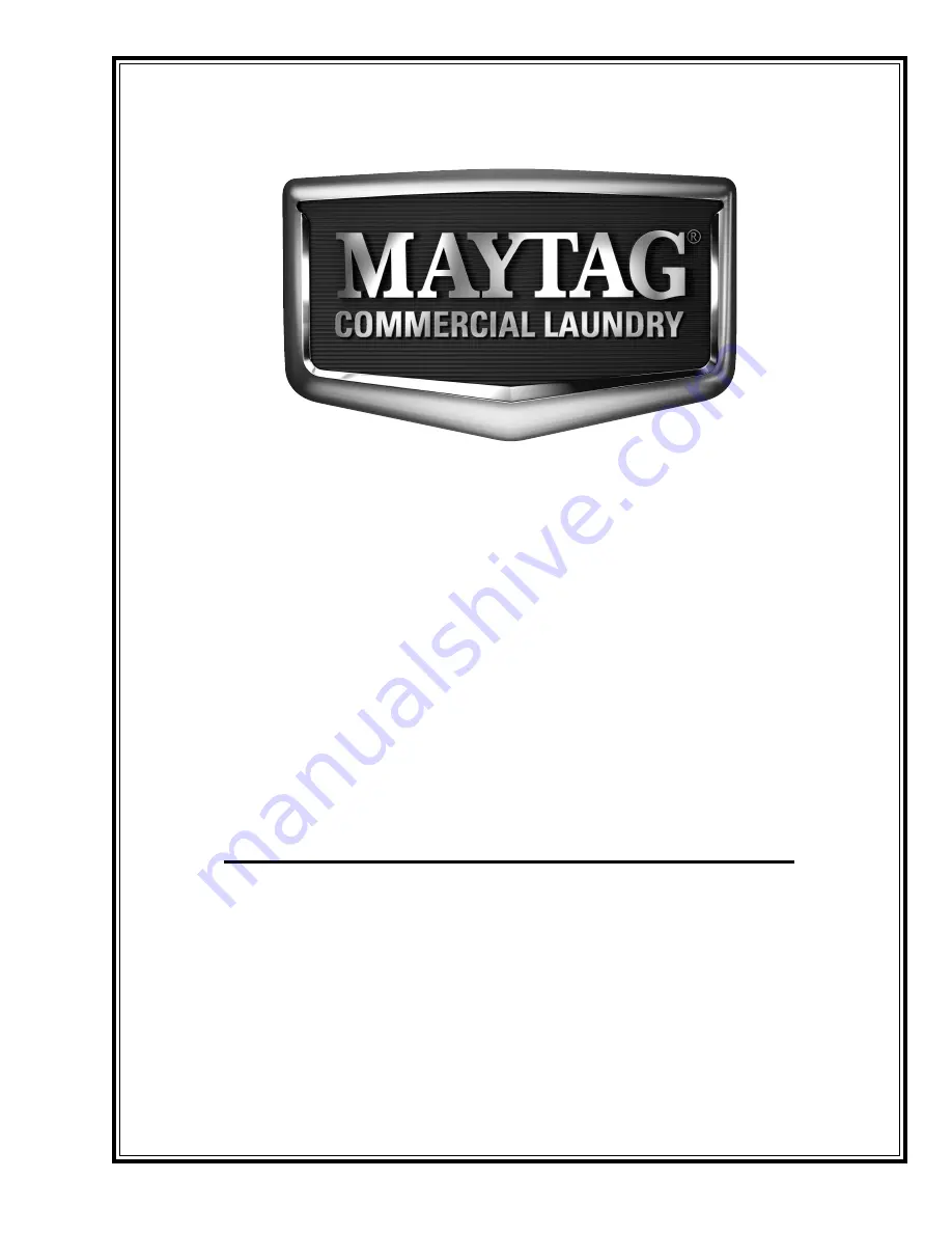 Maytag MLG-45 Service Manual Download Page 1