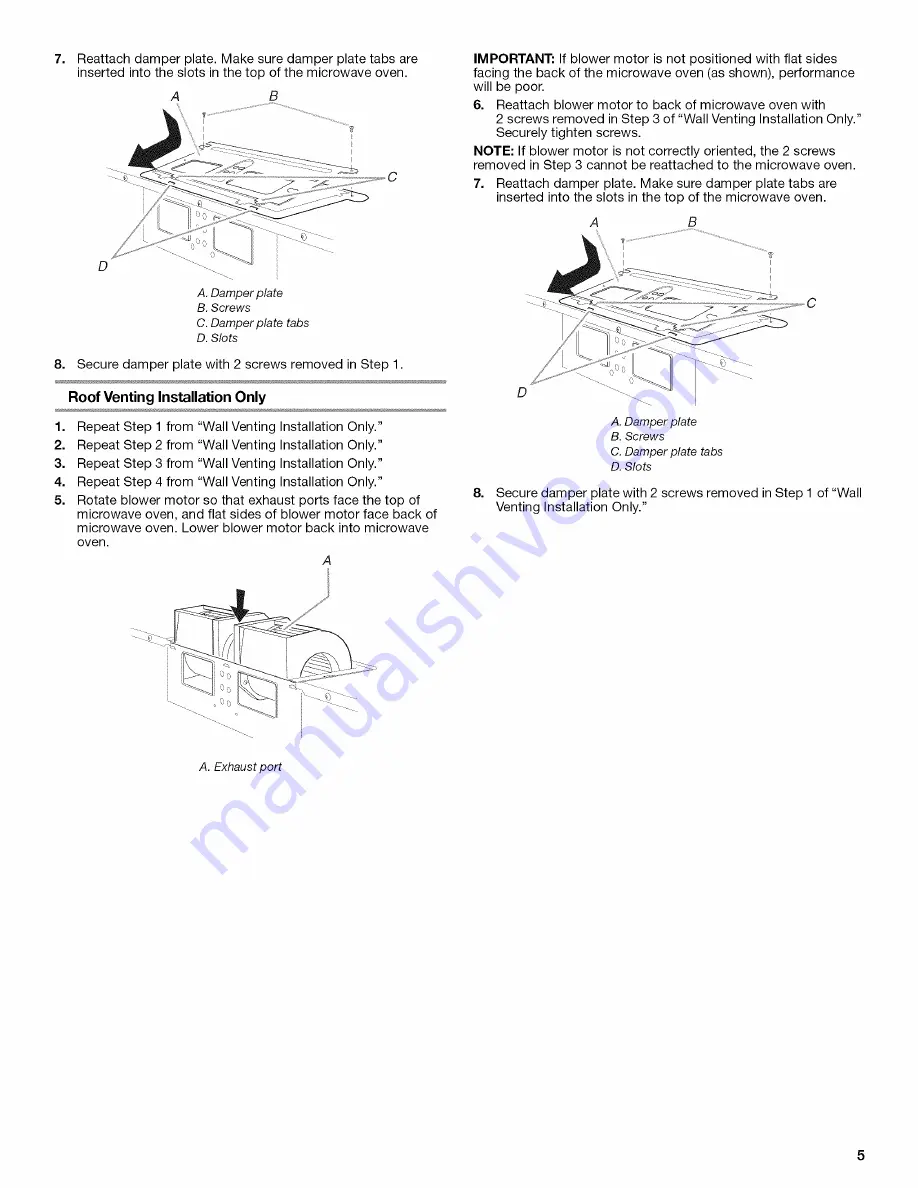 Maytag MMV1153WW - 1.5 cu. Ft. Microwave-Range Hood Combination Скачать руководство пользователя страница 5