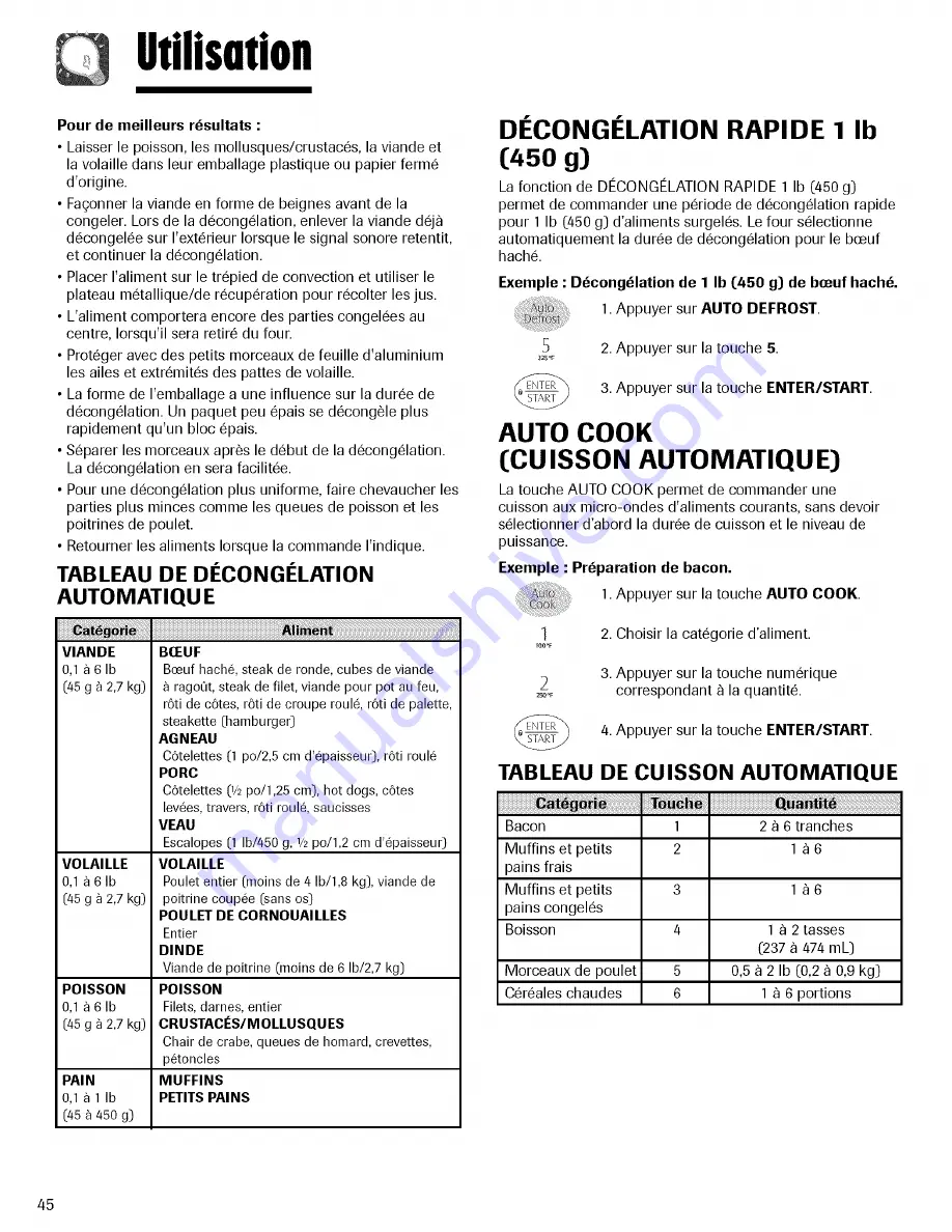 Maytag MMV6178AA Use & Care Manual Download Page 46