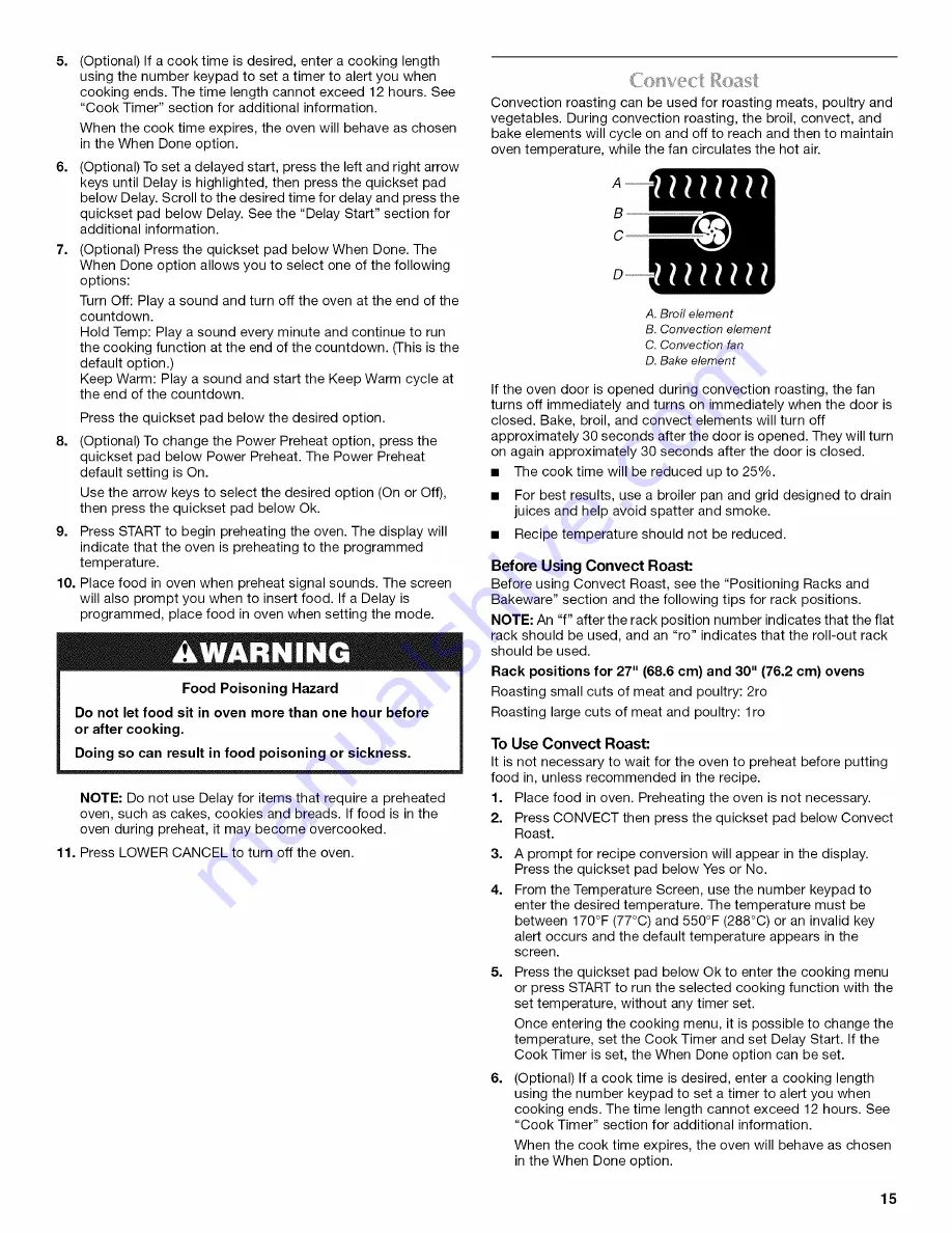 Maytag MMW9730AB00 Use & Care Manual Download Page 15