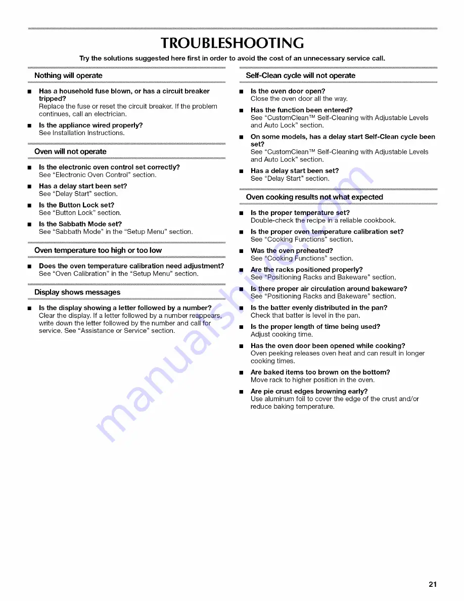 Maytag MMW9730AB00 Use & Care Manual Download Page 21